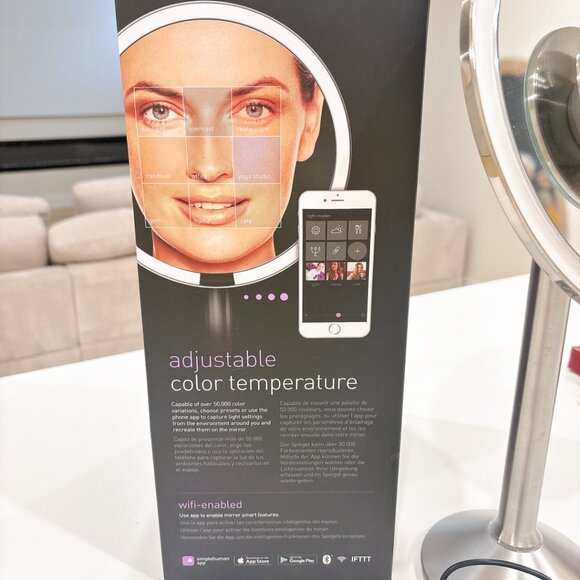 90% NEW SIMPLE HUMAN PRO MAKE UP MIRROR IN PACKAGING - Picture 5 of 14